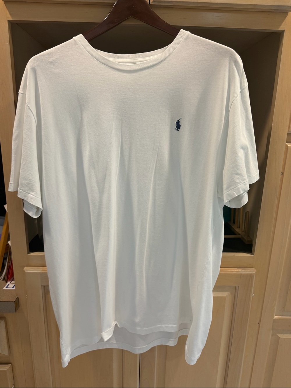 Polo by Ralph Lauren White Short Sleeve Tee with Navy Pony XXL